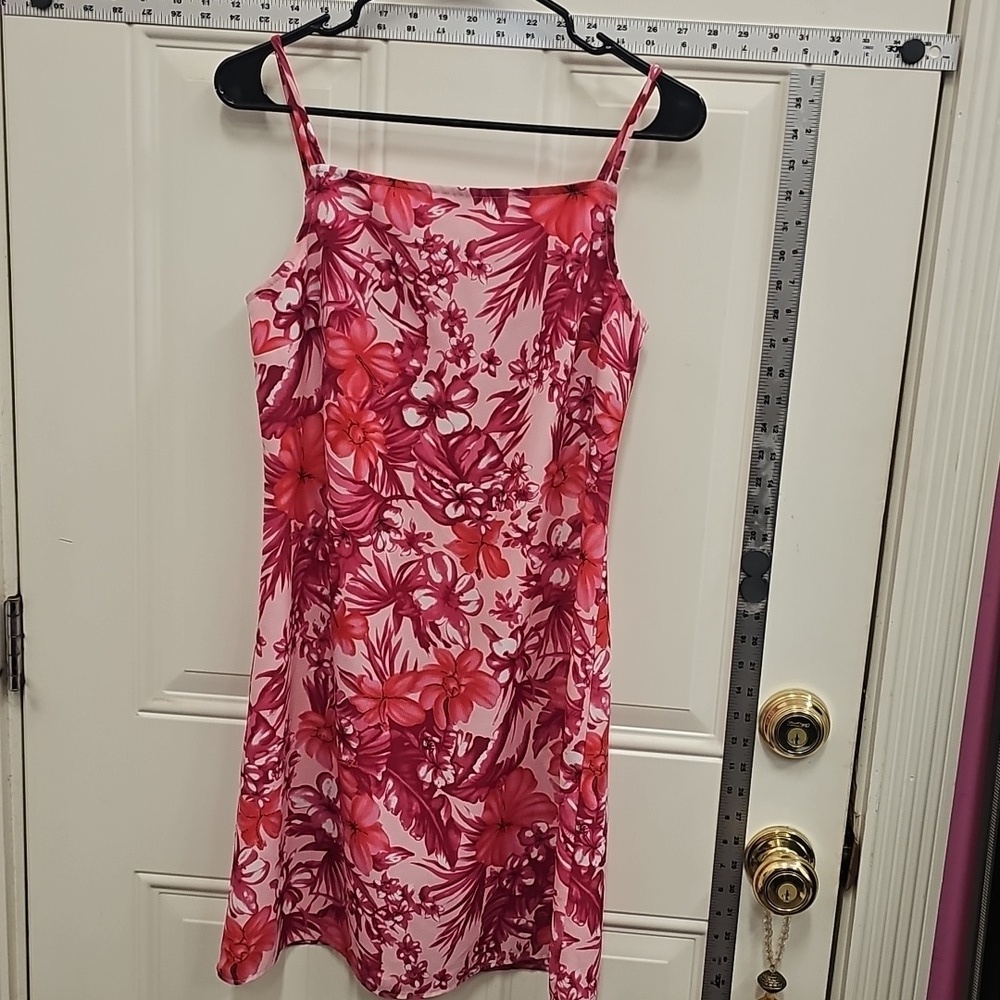 Vintage, Pink, Floral, Vintage, Y2k, Summer, Party, Midi, Flowy, Relax, 2000s,